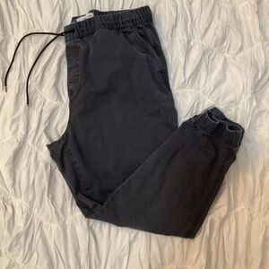 Black Canvas Jogger